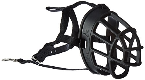 Baskerville Ultra Dog Muzzle Size 6, Black, Muzzle Suitable for Mastiff, German Shepherd....