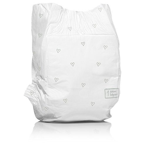 Naty by Nature Babycare Eco-Friendly Premium Disposable Diapers for Sensitive Skin, Size 1, 4 Packs of 26 (104 Count) (Chemical, Chlorine, Perfume Free)
