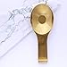 Styled Settings Gold Spoon Rest for Stove Top with Bonus Wood Spoon – Stainless Steel Spoon Rest for Stove - Farmhouse Spoon Rest: Golden Ladle Holder - Kitchen Accessories Gold