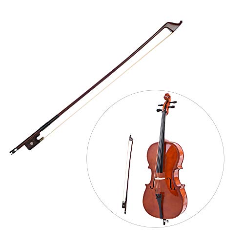 Muslady 4/4 Double Bass Brazilwood Bow German Style Bows Horsehair Bow Hair Great Balance Point Orchestral Strings Accessories