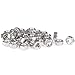 40PCS Metric M8-1.25 Hex Nuts, Coarse Thread Hexagon Nut, A2-70 (304) Stainless Steel Hex Nut Silver Tone