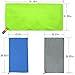 Microfiber Travel Towel Super Absorbent and Quick Dry Towel Antibacterial Towels - Best for Backpacking, Gym, Swimming, Camping, Hiking, Yoga or Bath Set 3 Pack (Green, Gray, Blue)
