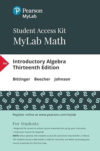 College Algebra with Modeling and Visualization - MyLab Math with