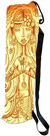 Hakoba Printed Yoga Mat Cover / Bags.Breathable Fabric .Size : 7.5 x 27 inch