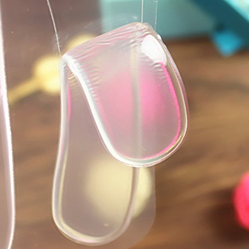 image for ABASSKY 3 Pairs Classical Silicone Cushion Gel Heel Foot Care Shoe Ins