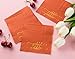 BLUE PANDA Gobble Gobble Cocktail Napkins - 5 x 5 In, Orange, Pack of 50, 3-Ply - Decorative Turkey Napkins for Party Table Decor & Cocktail Party