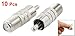 uxcell 10 Pcs F Type Female Jack to RCA Male Straight Adapter Connector