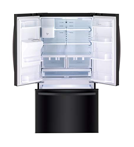 Daewoo RFS-26DBCE French Door Refrigerator, Black, includes delivery and hookup