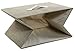Natural Jute Portable Storage Box - Archival Craft Closet Bedroom Organization - Closet Box - 18 x 12 x 12 inches - Shades May Vary