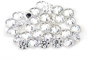 LETMEXC 1.0 Carat Per Pack Small Size from 0.7mm to 3.0mm Loose Moissanite Gemstones D Colorless VVS1 Excellent Round Cut for Custom Diamond Jewely