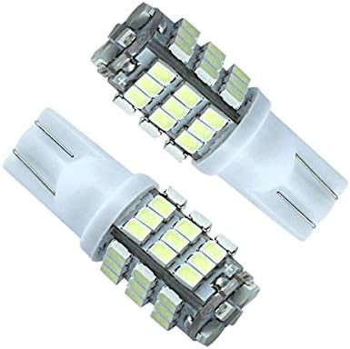KOYA 2Pcs Super Bright Car LED White Lights Bulb T10 3528 42-SMD Backup Reverse Light Bulbs,Parking lights,Direct replacement for 168 175 194 2825 912 921 906 904 902 etc