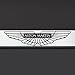 Black Lettering Laser Engraved Mirror Polish Stainless Steel Aston Martin Logo License Plate Frame Holder Front Or Rear Bracket