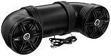 Sound Storm Labs BTB8 All Terrain Sound System Two 8 Inch Weatherproof Speakers 1 Inch Tweeters Built in Amplifier Built in Bluetooth Ideal for ATV UTV and 12 Volt Applications