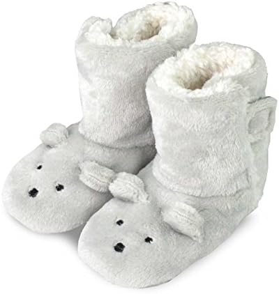 TeeHee Kids Fun and Cozy Rabit Fleece Booties for Infant Baby and Toddler