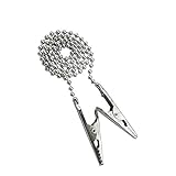 Gracefulvara Napkin Holder Dental Lab Bib Clip Flexible Metal Ball Chain Random Color