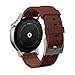 Motorola 2nd Generation Moto 360 46mm Smartwatch with Leather Wrist Band - Certified Refurbished (Silver & Cognac)