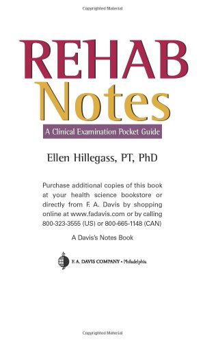 Rehab Notes: A Clinical Examination Pocket Guide (Davis...