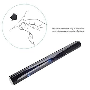 Sfondo per Acquario, Poster Adesivo dai Colori Naturali in PVC Star Dust Style Carta per Decorazioni con uno Sfondo 3d