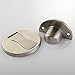 Magnetic Door Stop with Pop Up Flap, Angle Simple SUS304 Stainless Steel Door Holder Catch with Magnet Door Stopper Solid Wood Door Gate Holder Keep Door Open Floor Mounted, Brushed Steel