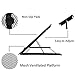 Ventilated Adjustable Foldable Portable Laptop Tablet Stand Riser, Large Version Light Box Laptop Pad Stand with 9 Angles Skidding Prevented Tracing Holder, Fits Up to 10-15.6 inch Notebook, Blackthumb 3