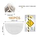 Beveetio Tea Filter Bags with Tea Spoon, 3D Ultra-thin Corn Fiber Drawstring Sealing Disposable Empty Tea Bags for Loose Leaf Tea and Coffee (100pcs)