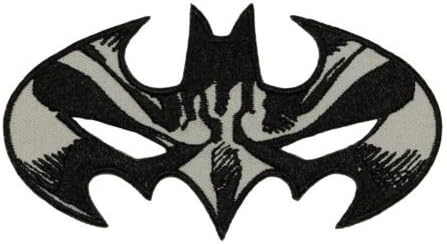 Logo patch embroidered)DC Comics Batman Mask Batarang Patch Dark Knight Superhero Iron On Applique  + E-book with pictures