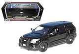 Motor Max New 1:24 W/B American Classics Collection - Plain Black 2015 Ford Police Interceptor Utility Diecast Model Car