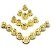 Welecom Pack of 60 Pcs Craft Bells Decorative Brass Bells for Christmas Festival Decor DIY Craft, 1 inch