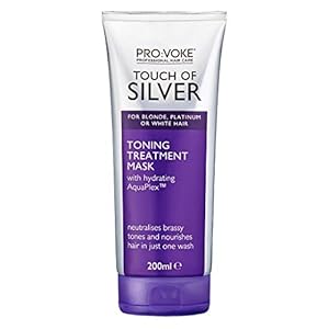 PROVOKE-Touch-of-Silver-Toning-Treatment-Mask-200ml-Purple-Conditioner-for-Blonde-Platinum-White-or-Grey-hair-Purple-Shampoo-Alternative-to-Banish-Brassy-Tones PRO:VOKE Touch of Silver Toning Treatment Mask 200ml | Purple Conditioner for Blonde, Platinum, White or Grey hair…