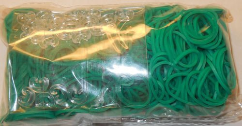 Rainbow Loom (formerly Twistz Bandz) Latex Free Rubber Band Refill + C-clips - TEAL