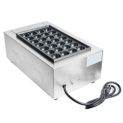 Takoyaki Automatic Machine,Takoyaki Maker,Turkey Cake Pan,110V Commercial Takoyaki Maker Japanese Octopus Fish Ball 28Pcs Cake Machine Holiday Christmas Gift(US Warehouse Delivery)
