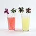 Party Partners Design Pinwheel Decorative Cocktail Drinking Straws, Multicolored, 12 Count