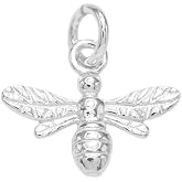 925 Sterling Silver Tiny Bee Charm Pendant | Charm Only