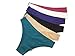 Nabtos Tag less Seamless Yoga Underwear Women's Panties Invisible Bikini Half Coverage Pack of 6