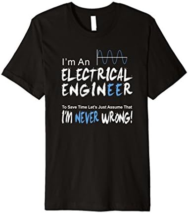 Men's Electrical Engineer T-Shirt Engineering Gift Shirt XL Black