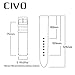 CIVO Genuine Leather Watch Bands Top Calf Grain Leather Watch Strap 16mm 18mm 20mm 22mm 24mm for Men and Women