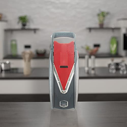 Börner Gemüsehobel Vital (Profi Set) • 12 Schnittarten • Gemüseschneider Edelstahl • Mandoline mit Dressing-Funktion • V-Hobel für Scheiben, Julienne Streifen, Würfel & Gemüsespaghetti thumbnail 2