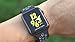 AdMaster for Apple Watch Bands 42mm,Soft Silicone Replacement Wristband for iWatch Apple Watch Series 1/2/3 - M/L Midnight blue/Vintage rose