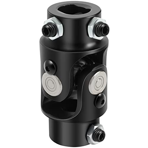 SCITOO 3/4-36 Spline X 3/4 DD Steering Shaft Universal U-Joint Black Single, 83…