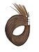 Tape in Hair Extensions Human Hair Extensions Silky Straight Skin Weft Human Remy Hair (16 inches, 8 Brown)