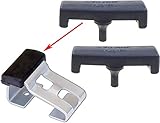 Hood Windshield Pads - Rubber Bumpers Pair - Toyota Land Cruiser FJ40 FJ45 BJ40 BJ45 1/'75 to 1984