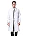 Nachvorn Professional White Long Sleeve Lab Coat Workwear Uniform for Women and Men L