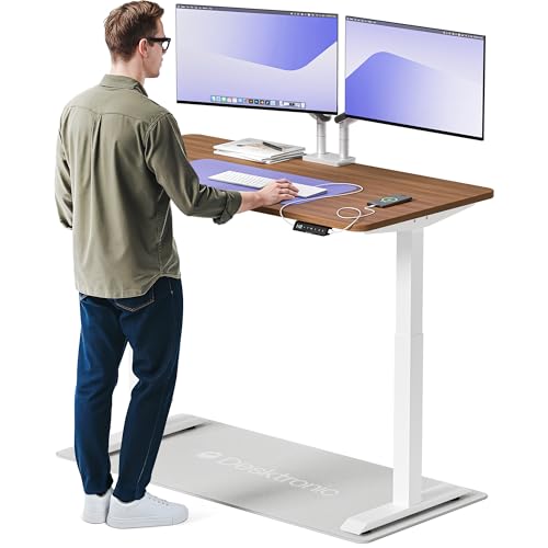 Desktronic Homeone Höhenverstellbarer Schreibtisch 140 × 70 cm – Elektrischer Schreibtisch Mit Zwei Elektrischen Motoren, Touchscreen-Steuerung Und In