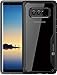 Samsung Galaxy Note 8 Case, Ubittek Clear Transparent Slim Anti-Slip Anti-Scratch Cover Soft TPU Frame and Acrylic Hard Back Protective Shock absorbing Bumper Case for Galaxy Note 8 - Black Frame