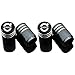 Car Tire Air Valve Caps- Auto Wheel Tyre Dust Stems Cover with Logo Emblem Waterproof Dust-Proof Universal fit for Cars, SUV, Truck, Motorcycles 4 Pieces