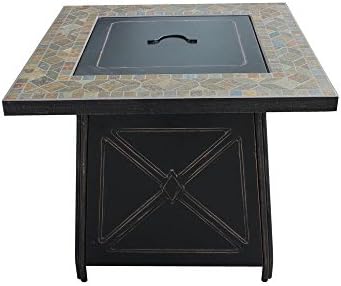 50,000 BTU 30 in. Cross Ridge Outdoor Gas Fire Pit Table Patio Heater