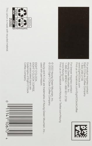 EIGHT O’CLOCK THE ORIGINAL COFFEE, 12 CT(PACK OF 1)