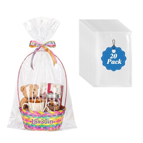 Clear Cellophane Gift Bags 18x30 Inch