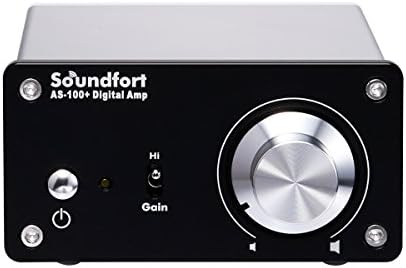 Soundfort AS-100+ Headphone DVD Amplifier with Subwoofer Control - Audio & Video Component Signal Amplifier High Performance - Mini USB Headphone Amplifier