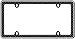 Cruiser Accessories 18525 Button Tuck Bling License Plate Frame, Chrome/Black/Clear